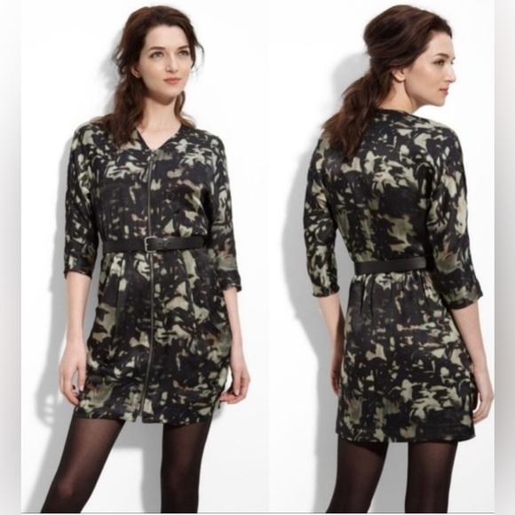 Theory Dresses & Skirts - EUC 100% silk Theory Abree Meditate mini dress